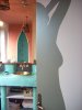 Décor peint sur porte, tadelakt